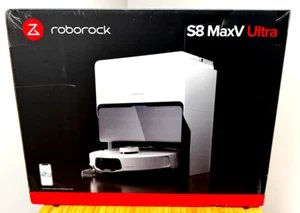 New Roborock S8 MaxV Ultra Robot Vacuum and Mop with FlexiArm Design Side Brush - Picture 1 of 4