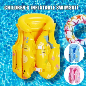 Gilet nuoto bambini giubbotto salvagente gonfiabile gilet di sicurezza per bambini 1-13 età neonato - Foto 1 di 18