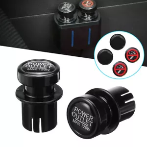 2X Enchufe Encendedor de Cigarrillos Coche Enchufe Antipolvo Tapa 12V Enchufe Accesorios - Imagen 1 de 12