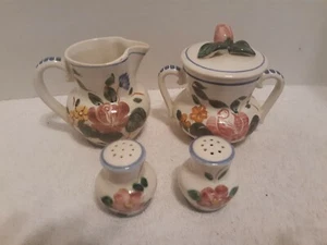 Red Wing Orleans Creamer/Sugar Bowl, Salt and Pepper Shakers - Picture 1 of 6