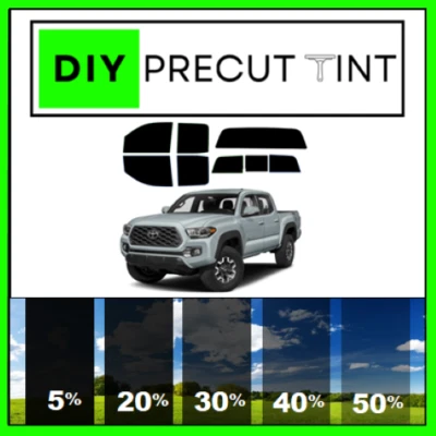 DIY PreCut Premium Ceramic Window Tint Fit ANY Toyota Tacoma 04-2024 ALL Windows - Image 1 of 4