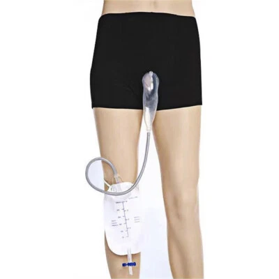 Bolsa de orina portátil bolsa de orina masculina pantalones para incontinencia para hombres reutilizables portátiles Foto 1 de 4