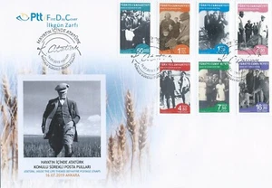 TURKEY 2019 ATATURK, INSIDE THE LIFE THEMED DEFINITIVE ISSUE FDC  MNH - Picture 1 of 4