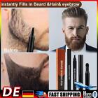 4-prong Beard Filler Pens with Thickening Powder and Brush for Men Male Cosmetic