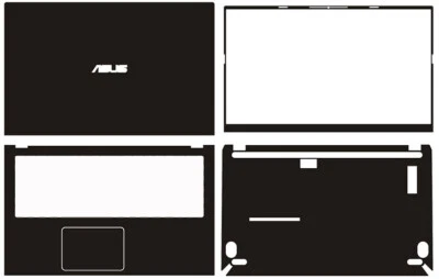 Carbon Vinyl Laptop Sticker Skin Decal Guard Cover for ASUS vivobook15 X515 15" - Image 1 of 4