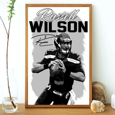 Russell Wilson Seattle Seahawks 2022 poster gift for father,grandfather(unframed Cover