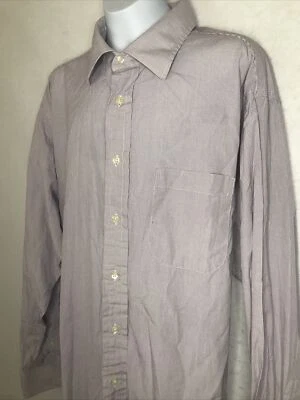 Camisa Burberry London para hombre púrpura a cuadros manga larga con botones - talla 17R Foto 1 de 4