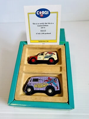 1992 Corgi Marvel The Amazing Spider-Man Van Car Set Die-Cast 2113/5000 - Image 1 of 4
