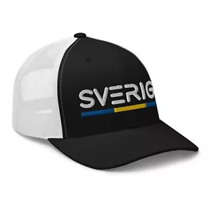 Minimal Schweden Flagge Trucker Mütze Netz Sverige Trucker Kappe - Bild 1 von 13