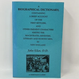 Biographical Dictionary Of First Settlers In New England By John Eliot Reprint - Picture 1 of 8
