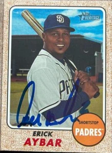 Erick Aybar Autographed 2017 Topps Heritage #600 - Picture 1 of 1