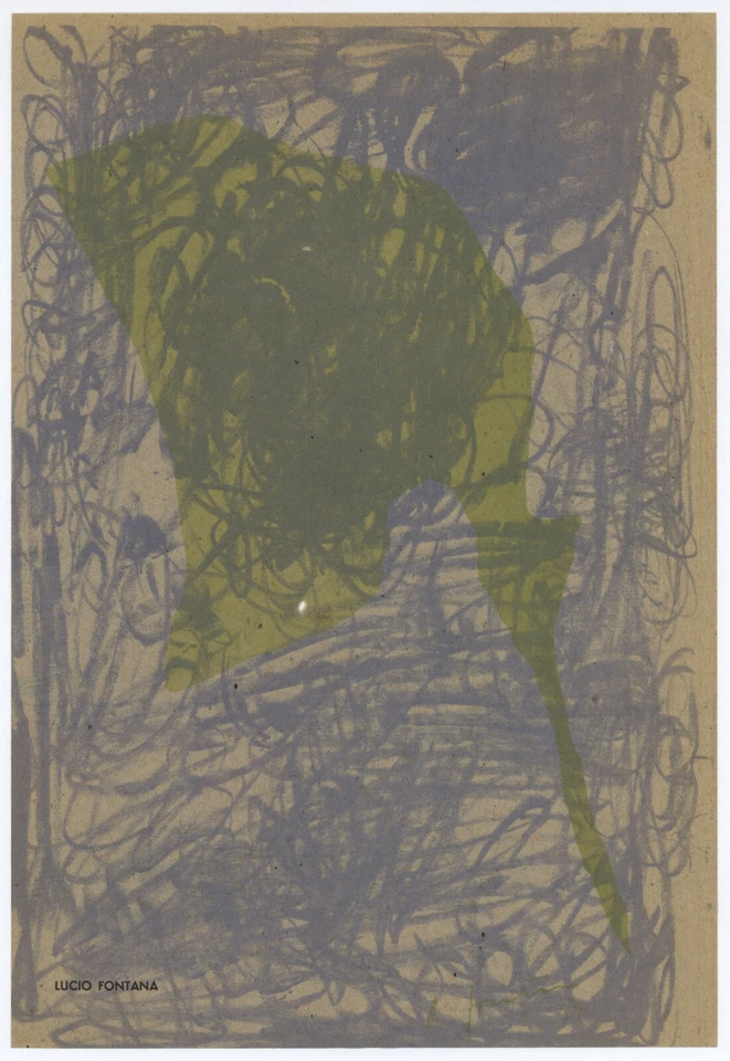 Litografía original Lucio Fontana 1958 Foto 1 de 1