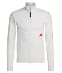 Neu mit Etikett Adidas 3-Streifen taillierte Trainingsjacke mit durchgehendem Reißverschluss HG2071 cremeweiß Herrengröße 2XL - Bild 1 von 7