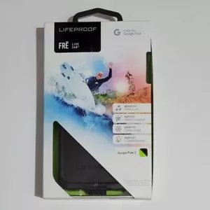 LifeProof FRE Series Waterproof Case Cover for Google Pixel 2 - Black/Lime Green - Picture 1 of 1