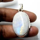 Rainbow Moonstone 925 sterling silver Handmade jewelry Pendent 15 Gm-A37