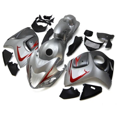 Fairing Grey Red Black Plastic for GSX1300R Hayabusa 2008 - 2020 Suzuki Bodywork Foto 1 de 4