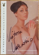 Playboy Centerfolds Of The Century VICTORIA VALENTINO AUTOGRAPH CARD