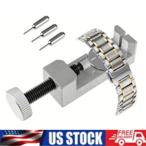 Metall verstellbar Uhrenarmband Armband Link Pin Entferner Reparatur Werkzeug Kit USA - Bild 1 von 9