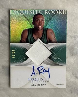2006 Upper Deck Exquisite Allan Ray 12/12 GOLD Jersey Number Rookie Patch Auto - Image 1 of 2