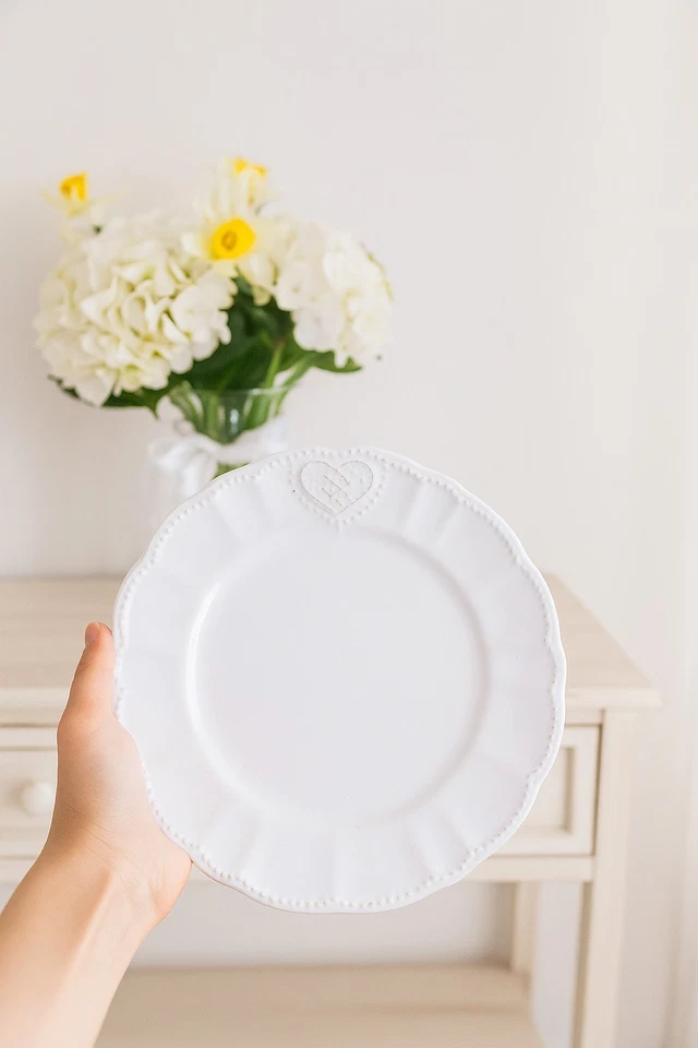 Clayre&Eef Teller, Herz, Landhausstil, Shabby, Geschirr - Bild 1 von 1