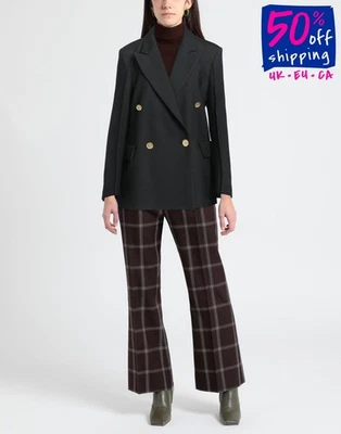 RRP€1032 JUST CAVALLI Twill Blazer Jacket IT38 US2 XS Wool Blend Double Breasted - Image 1 of 4