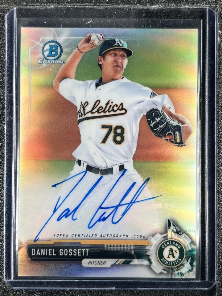 Gossett, Daniel - 2017 Bowman Chrome Prospect - Autograph - 99/499 - Image 1 of 1