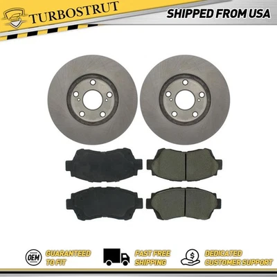 Kit de pastillas de freno y rotores delanteros centrados OE para Lexus ES300 1992-1995 Foto 1 de 4