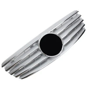 Grill Sport Kühlergrill passt für Mercedes W211 S211 E 2002-2006 Silber Chrom - Afbeelding 1 van 1