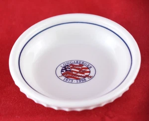 Longaberger Pottery Collector's Club 25th Anniversary 1973-1998 mini pie plate - Picture 1 of 6