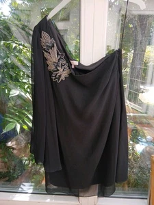 BNWT NEXT PETITE LADIES ONE SHOULDER SEQUIN BEADED EMBELLISHED EVENING TOP 14 - Picture 1 of 4