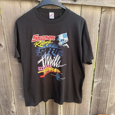 Gráfico preto vintage 1999 SNAP-ON Racing Thrills And Thunder XXL (adequado para XL) - Imagem 1 de 4