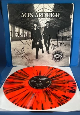 When Rivers Meet “Aces Are High” SIGNED 2023 Orange Splatter Vinyl LP GF - Imagem 1 de 4