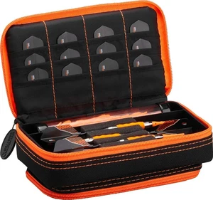 Casemaster Plazma Plus Black with Orange Trim Dart Case and Phone Pocket - Picture 1 of 5