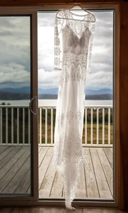 Dreamers & Lovers Aurora Long Sleeve Boho Wedding Dress - Picture 1 of 5