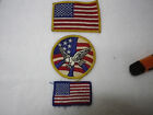 Vintage American Flag Peace Sign Eagle Patches