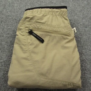 The North Face Shorts Men Large Beige Nylon Outdoor Hiking Zipper Stow Pocket - Picture 1 of 15