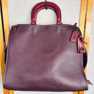 Coach 1941 Rogue 36 Oxblood Burgundy Red Suede Lining Shoulder Bag - Picture 1 of 14