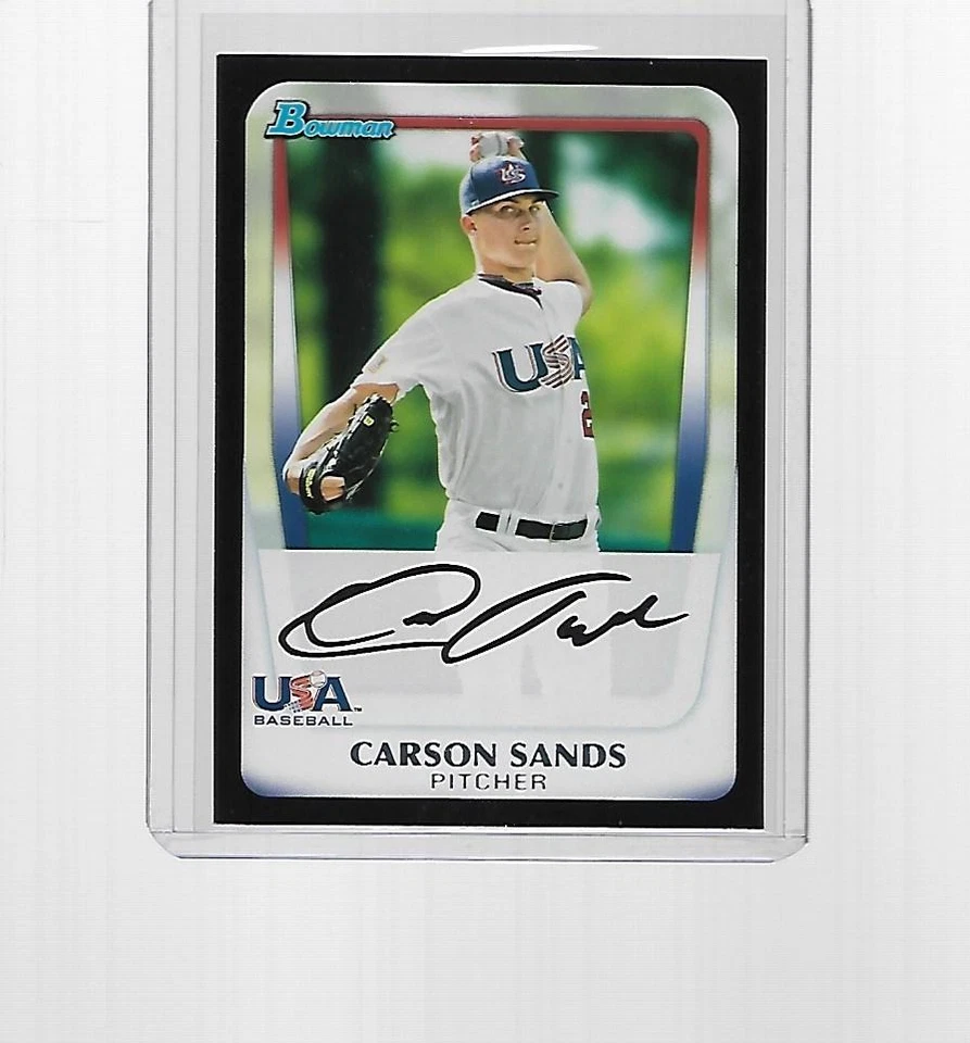 2011 BOWMAN BASEBALL CARSON SANDS #BDPP105 - Image 1 of 1