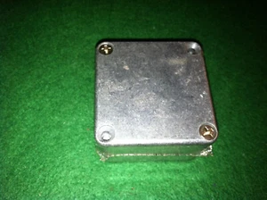 Cast Aluminum Box Roughly 2X2X 1&1/4 inches Hammond 1590 New Old Stock - Picture 1 of 8