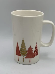 2017 Starbucks Holiday Christmas Tree rot gold weiß groß Kaffeebecher Tasse 16 Unzen - Bild 1 von 9