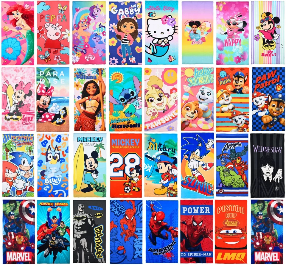 Lizenz Kinder Badetuch 70x140 cm Handtuch Strandtuch XXL Badehandtuch Fast Dry ☆ - Bild 1 von 1