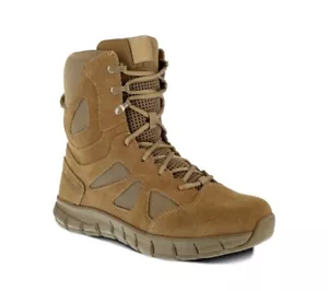 Reebok RB8808 Men's Sublite Cushion Tactical 8" Coyote Boots - Picture 1 of 4