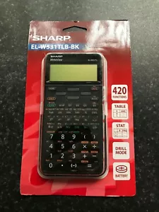 Sharp El-W531TL BK Scientific Calculator, EL-W531TLB-BK - Picture 1 of 2
