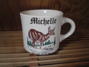 Taza de café personalizada "Michelle" Skyline Drive Virginia Whitetail Deer - Imagen 1 de 3