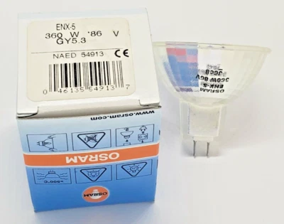Osram ENX-5 360W 86V GY5.3 NAED 54913 Projection Display Optic Lamp - Image 1 of 2