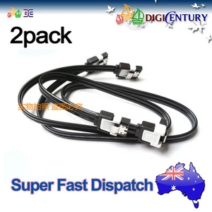 ASUS Serial SATA 3 III Data Cable 6G w Lead Clips for Hard Drive HDD SSD 2 Pack - Bild 1 von 2