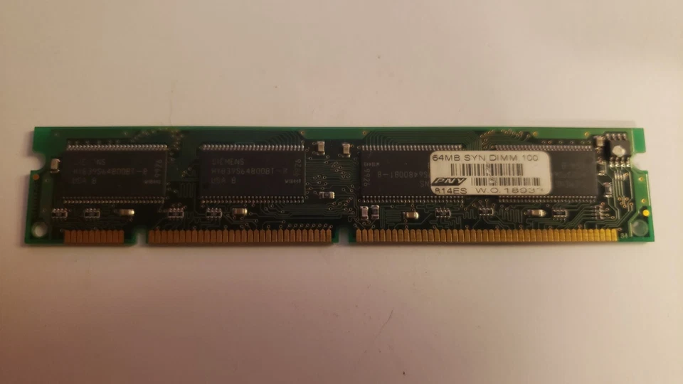 PNY 64MB SYN DIMM 100 (814ES w.o. 18933) - Image 1 of 1