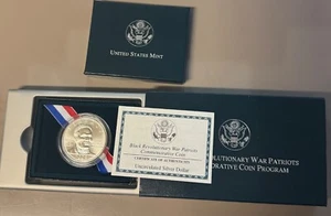 1998 Black Revolutionary War Patriots Commemorative Uncirculated Silver Dollar - Picture 1 of 1
