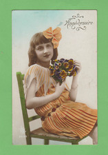 CARTE ANNIVERSAIRE de 1924.