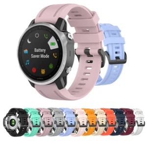 For Garmin Fenix 5S / 5S Watch Strap Silicone Fitness Quick Release Sports Band - Picture 1 of 28